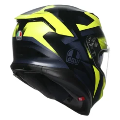 Casco Integrale Agv K7 In Fibra Glimpse Matt Black/yellow Fluo