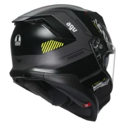 Casco Integrale Agv K7 In Fibra Kyber Matt Grey/yellow Fluo