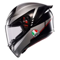 Casco Integrale Agv K1 S E2206 Graphic Lap Matt Black/grey/red