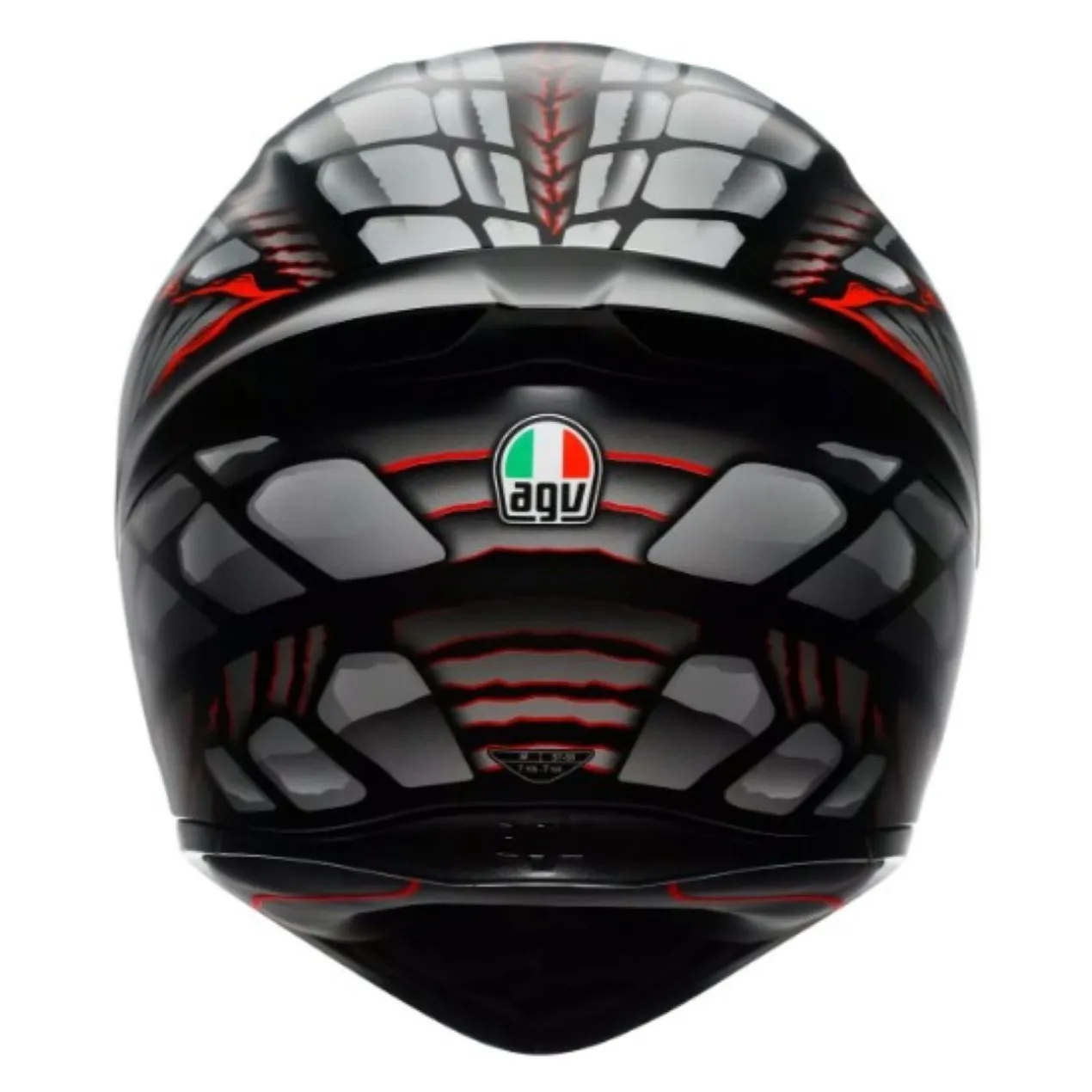 Casco Integrale Agv K1 S E2206 Graphic Lyzard Matt Black/grey/red