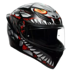 Casco Integrale Agv K1 S E2206 Graphic Lyzard Matt Black/grey/red