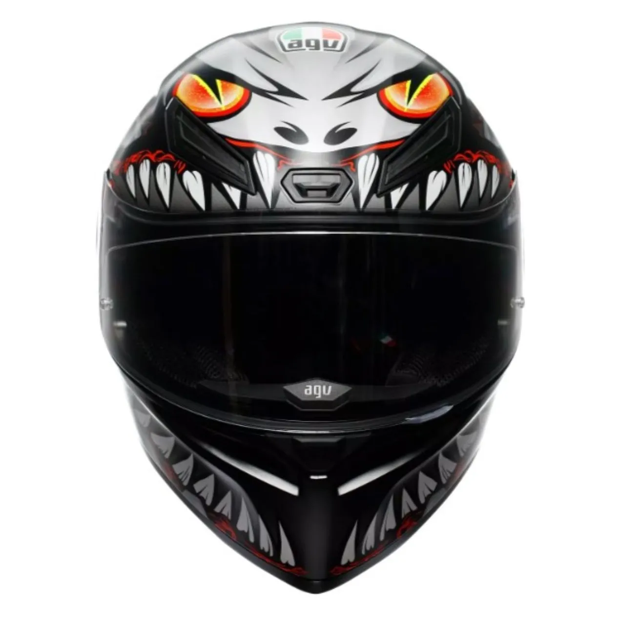 Casco Integrale Agv K1 S E2206 Graphic Lyzard Matt Black/grey/red