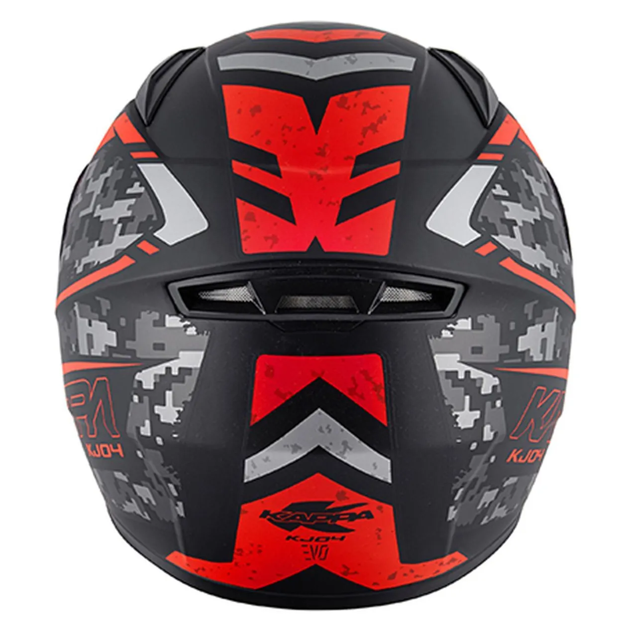 Casco Integrale Bambino Kj04 Evo Prox Nero Opaco / Rosso