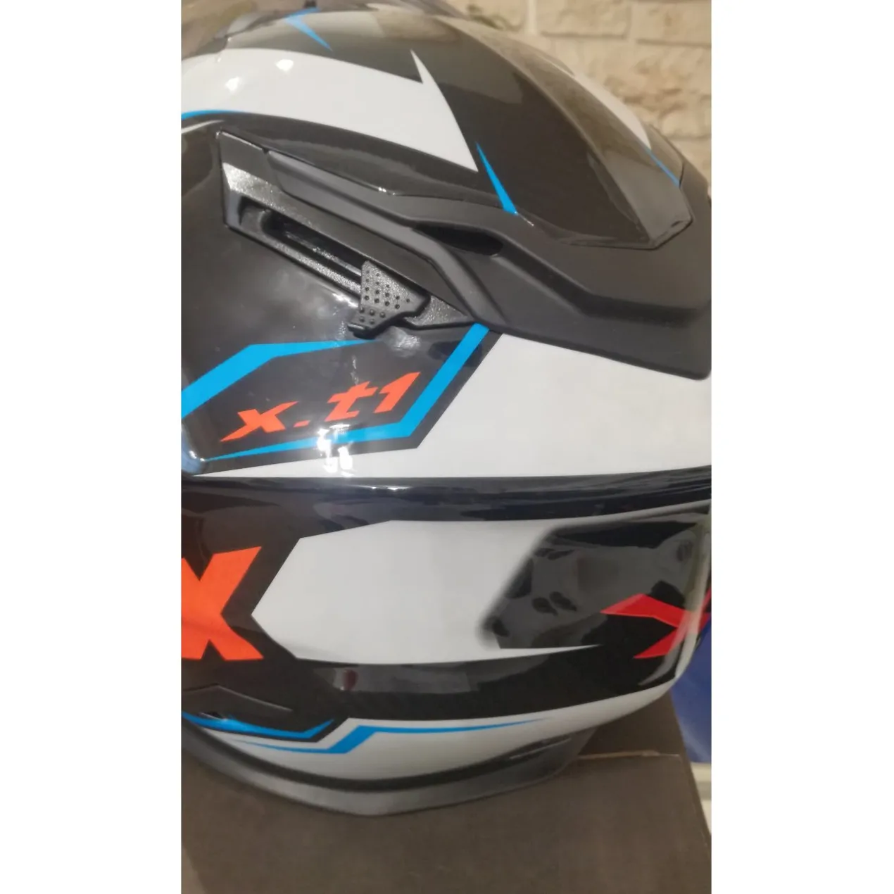 Casco Integrale Carbonio Nexx X.t1 Carbon Raptor White Orange