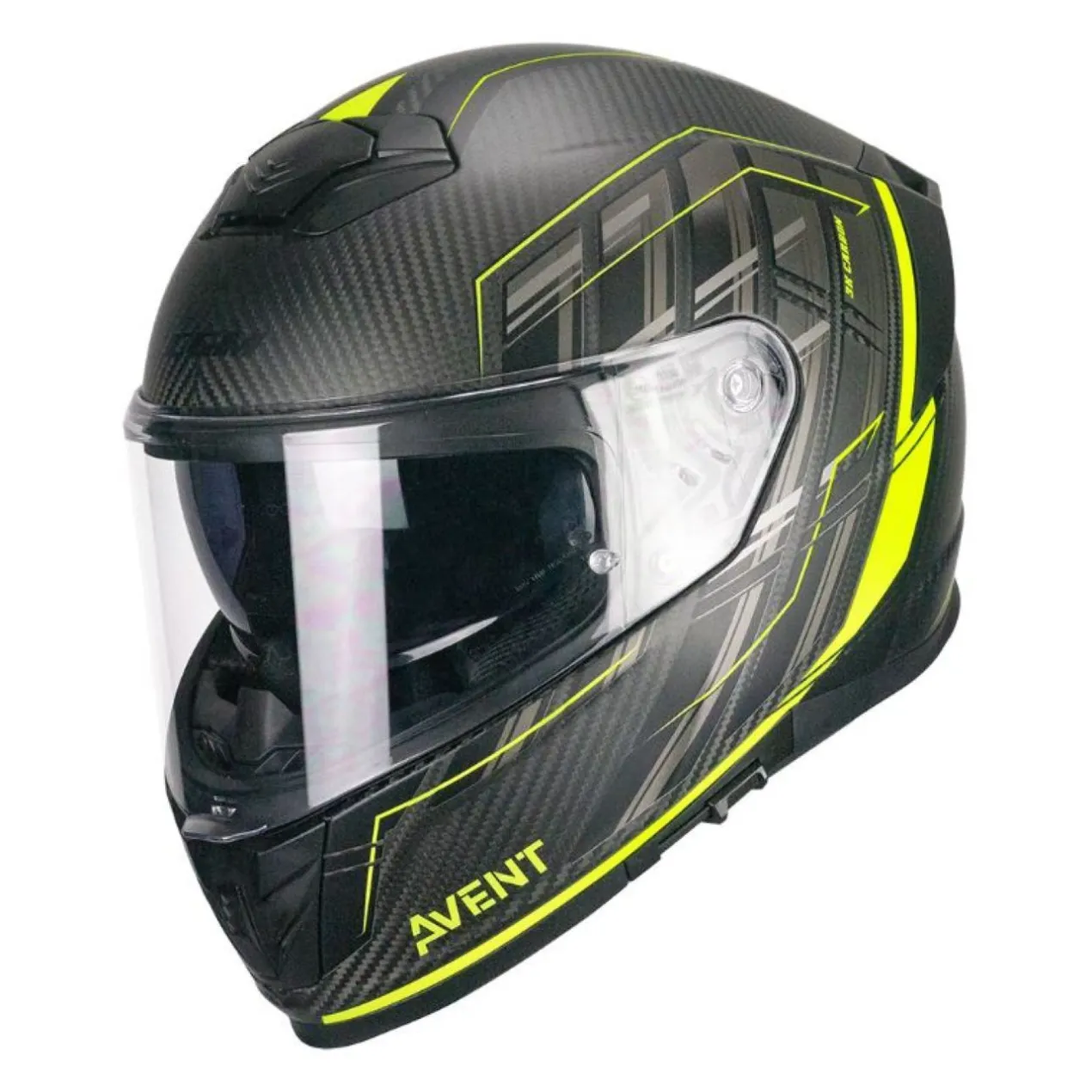 Casco Integrale Cgm 361g Avent Pro Sport Carbon Giallo Fluo O