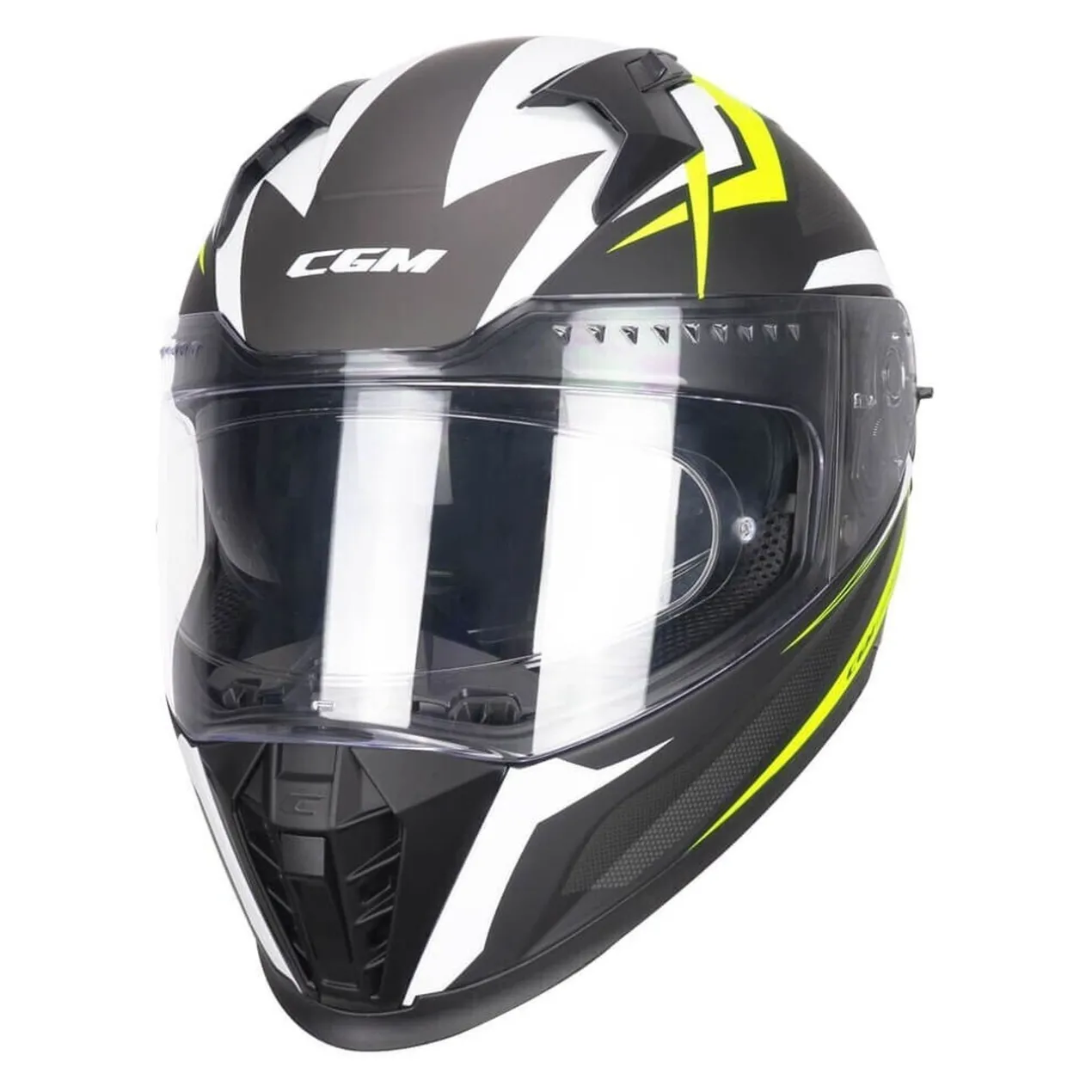 Casco Integrale Cgm 311g Blast Sport Nero Giallo Fluo Opa