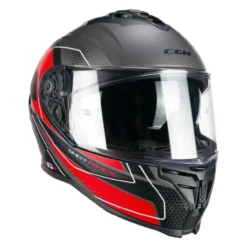Casco Integrale Cgm 363g Shot Race Antracite Rosso Opac