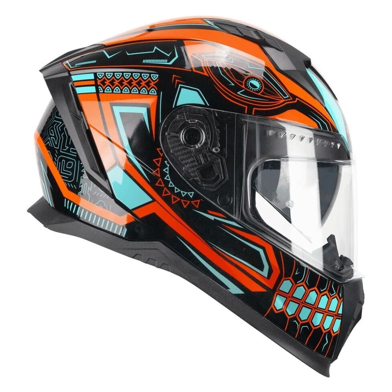Casco Integrale Cgm 311m Blast Maya Nero Arancione Azzur