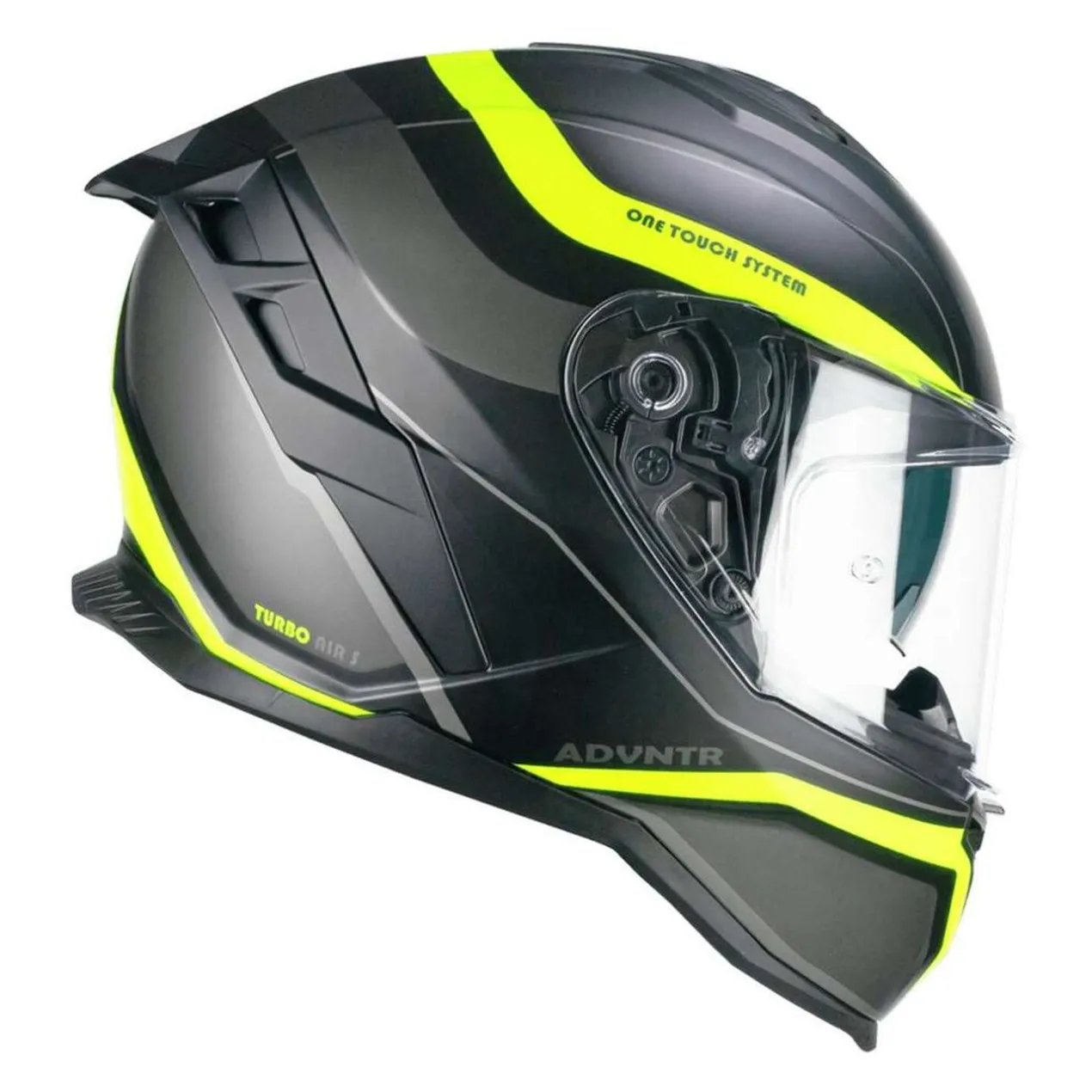 Casco Integrale Cgm 363x Shot Run Nero Giallo Fluo Opa