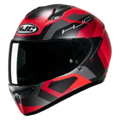 Casco Integrale Hjc C10 Tins Rosso Nero Opaco