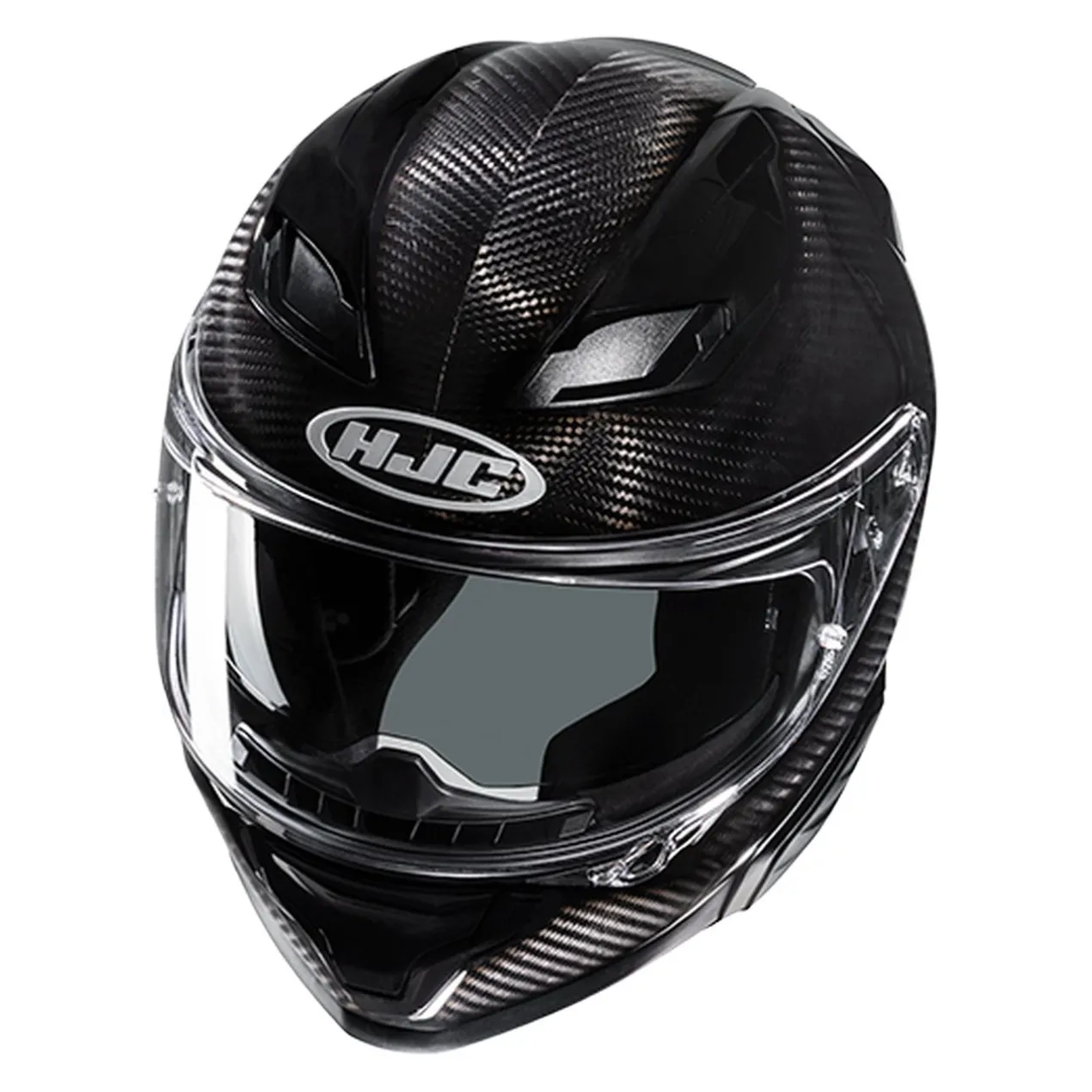 Casco Integrale Hjc F71 Carbon Solid Black
