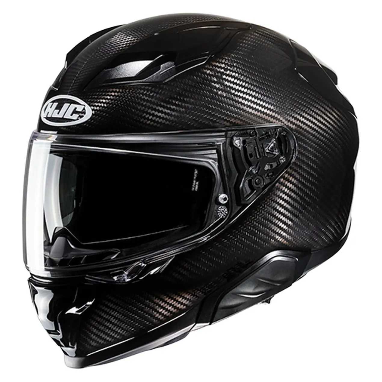 Casco Integrale Hjc F71 Carbon Solid Black