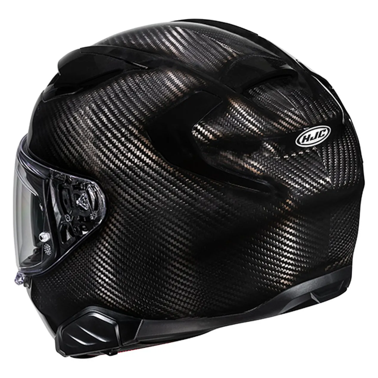 Casco Integrale Hjc F71 Carbon Solid Black