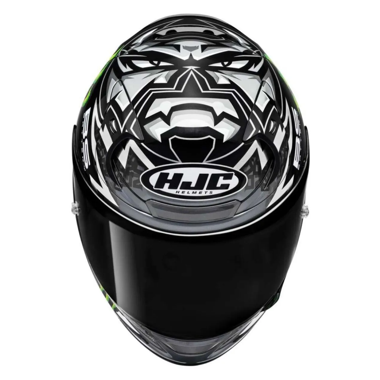 Casco Integrale Hjc Rpha12 Quartararo Replica Mc5 Black