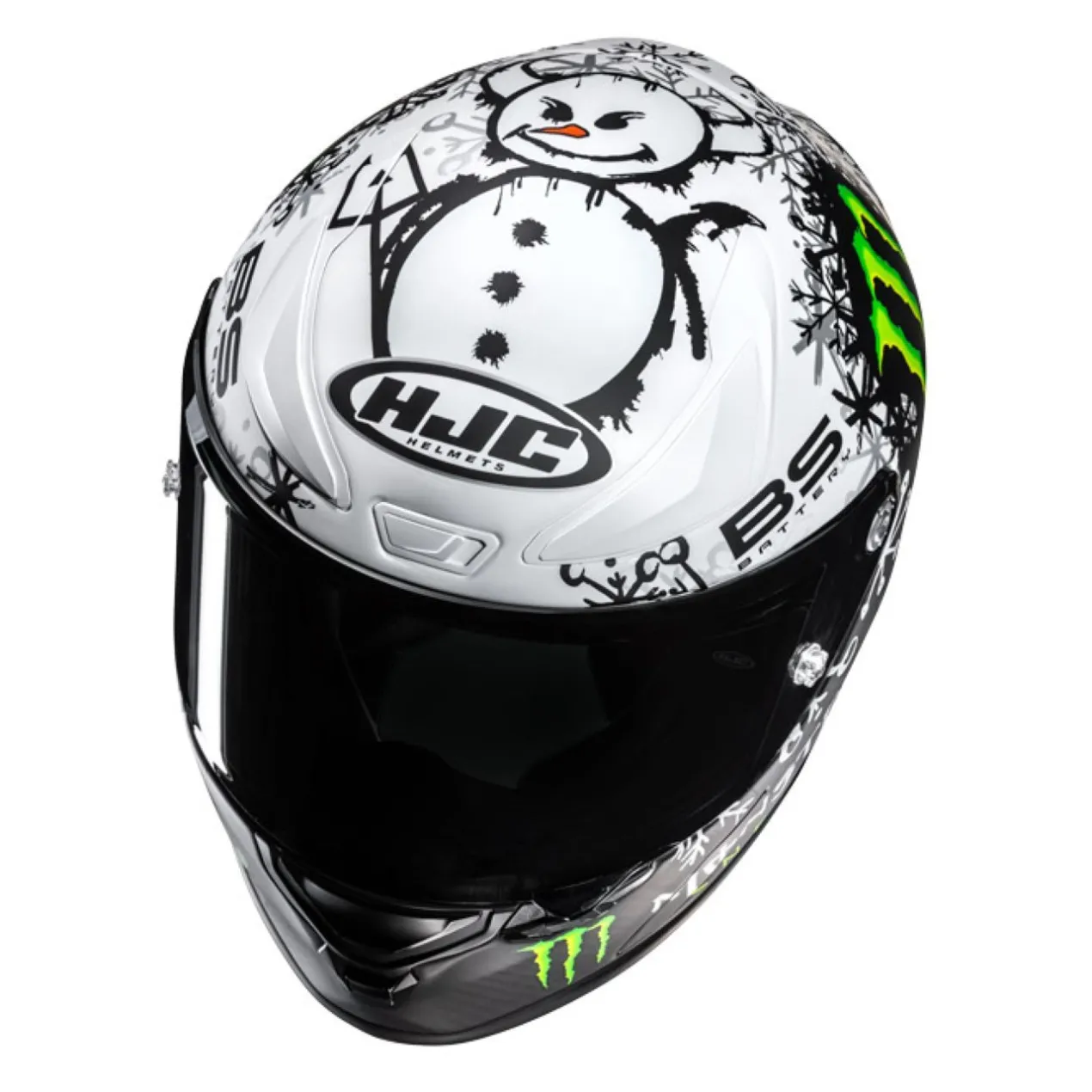 Casco Integrale Hjc Rpha1 V2 Carbon Snow Diablo Mc10sf