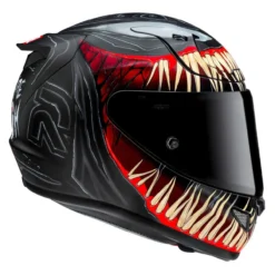Casco Integrale Hjc Rpha 12 Venom 3 Marvel Black Red