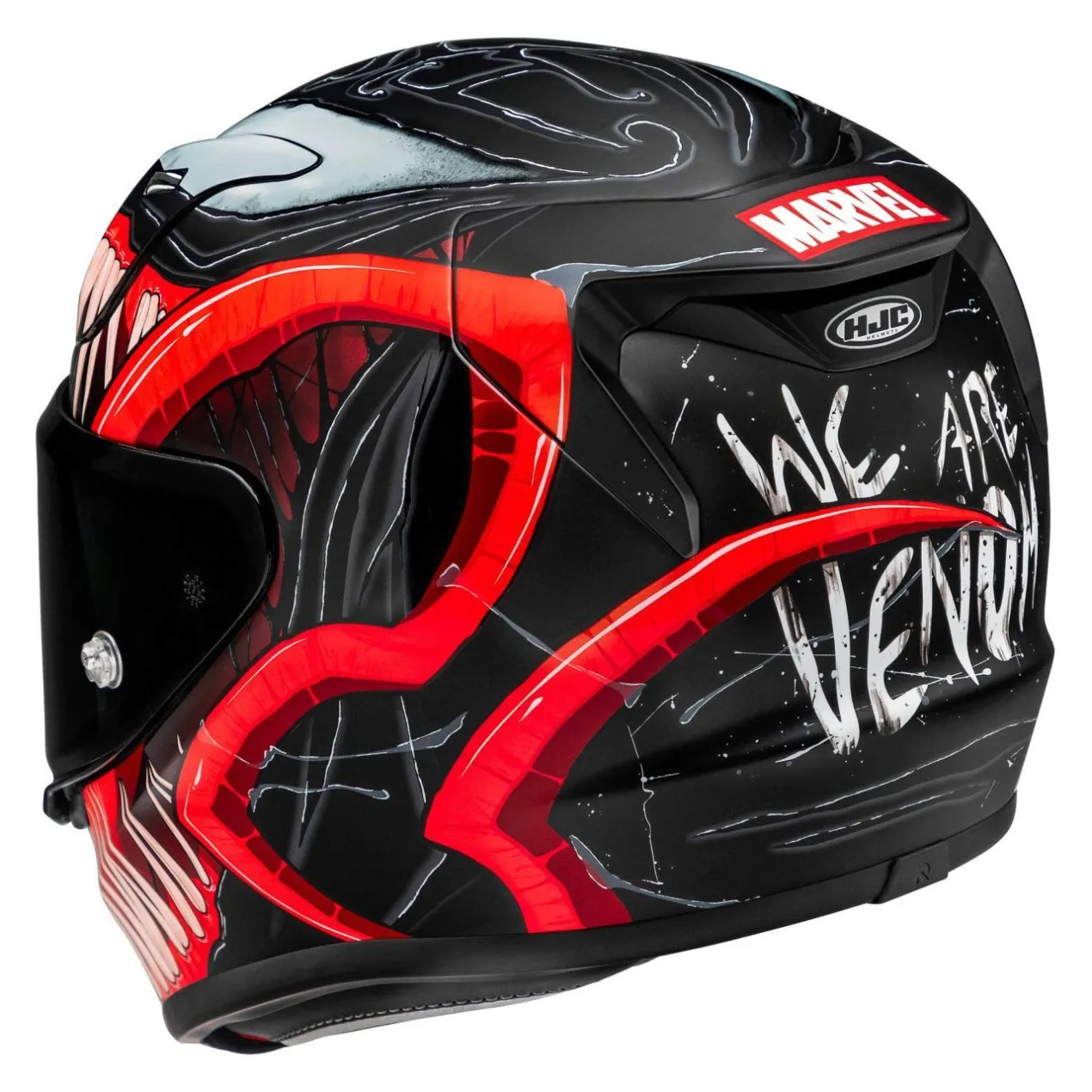 Casco Integrale Hjc Rpha 12 Venom 3 Marvel Black Red