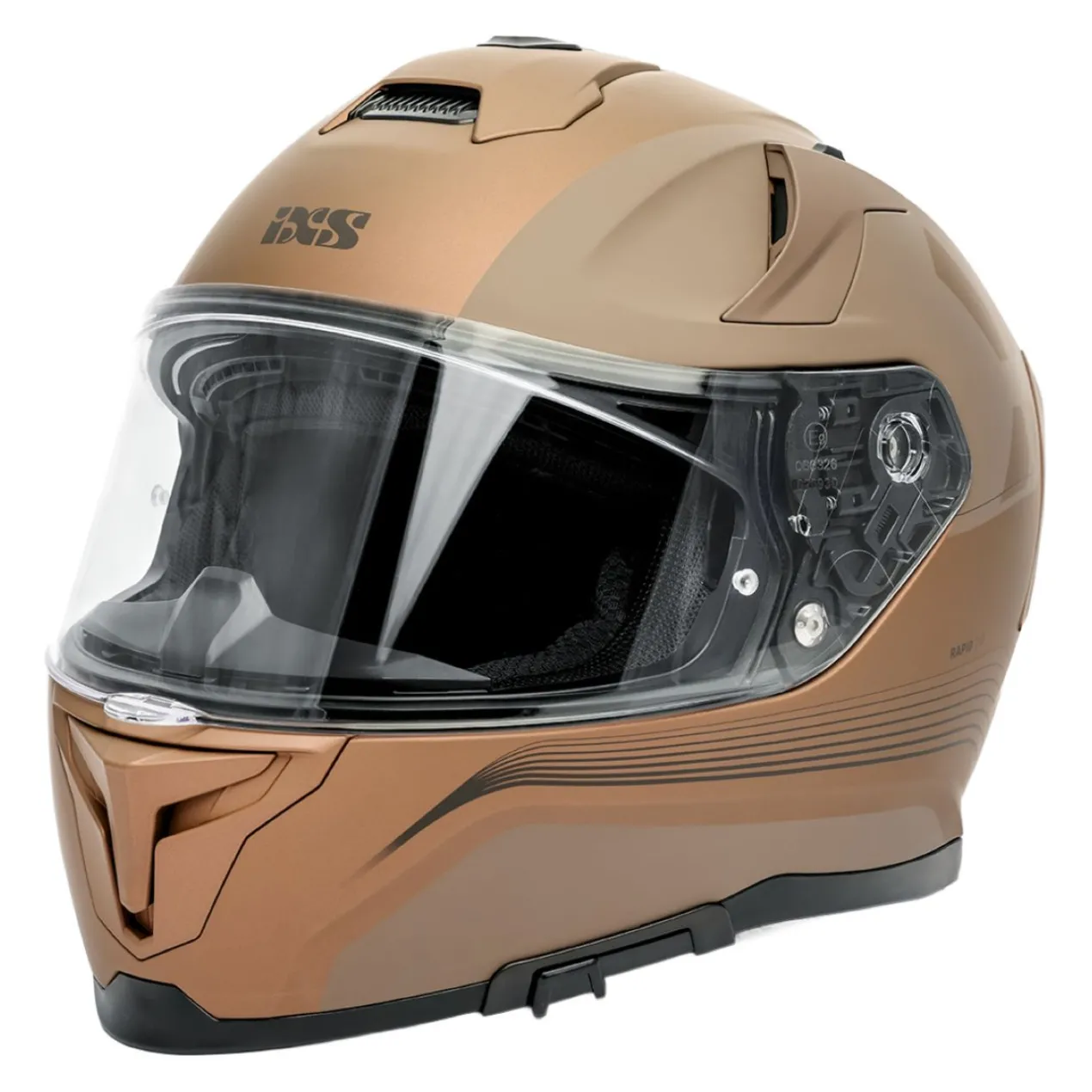Casco Integrale Ixs Rapid 1.1 Marrone Opaco-grigio