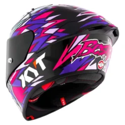 Casco Integrale Kyt Kx-1 Race Gp Replica Bastianini Fim 2024 White/pink