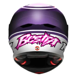 Casco Integrale Kyt Kx-1 Race Gp Replica Bastianini Fim 2024 White/violet