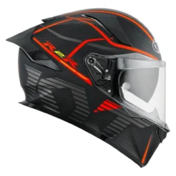 Casco Integrale Kyt R2r Concept Matt Black/red