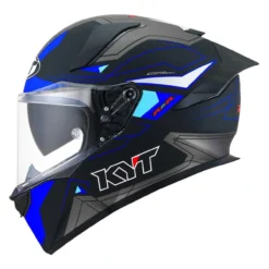 Casco Integrale Kyt R2r Led Matt Black/blue