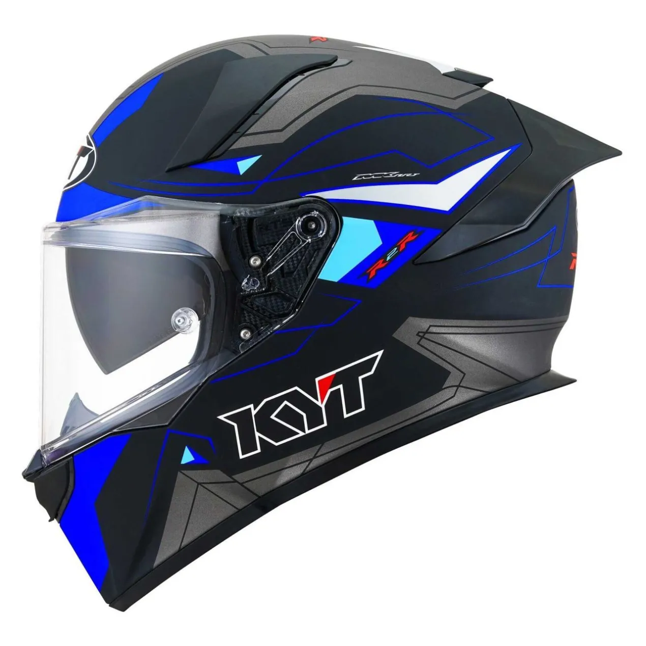 Casco Integrale Kyt R2r Led Matt Black/blue