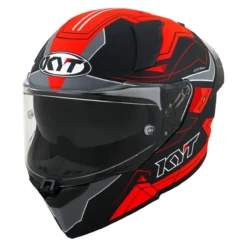 Casco Integrale Kyt R2r Led Matt Black/red