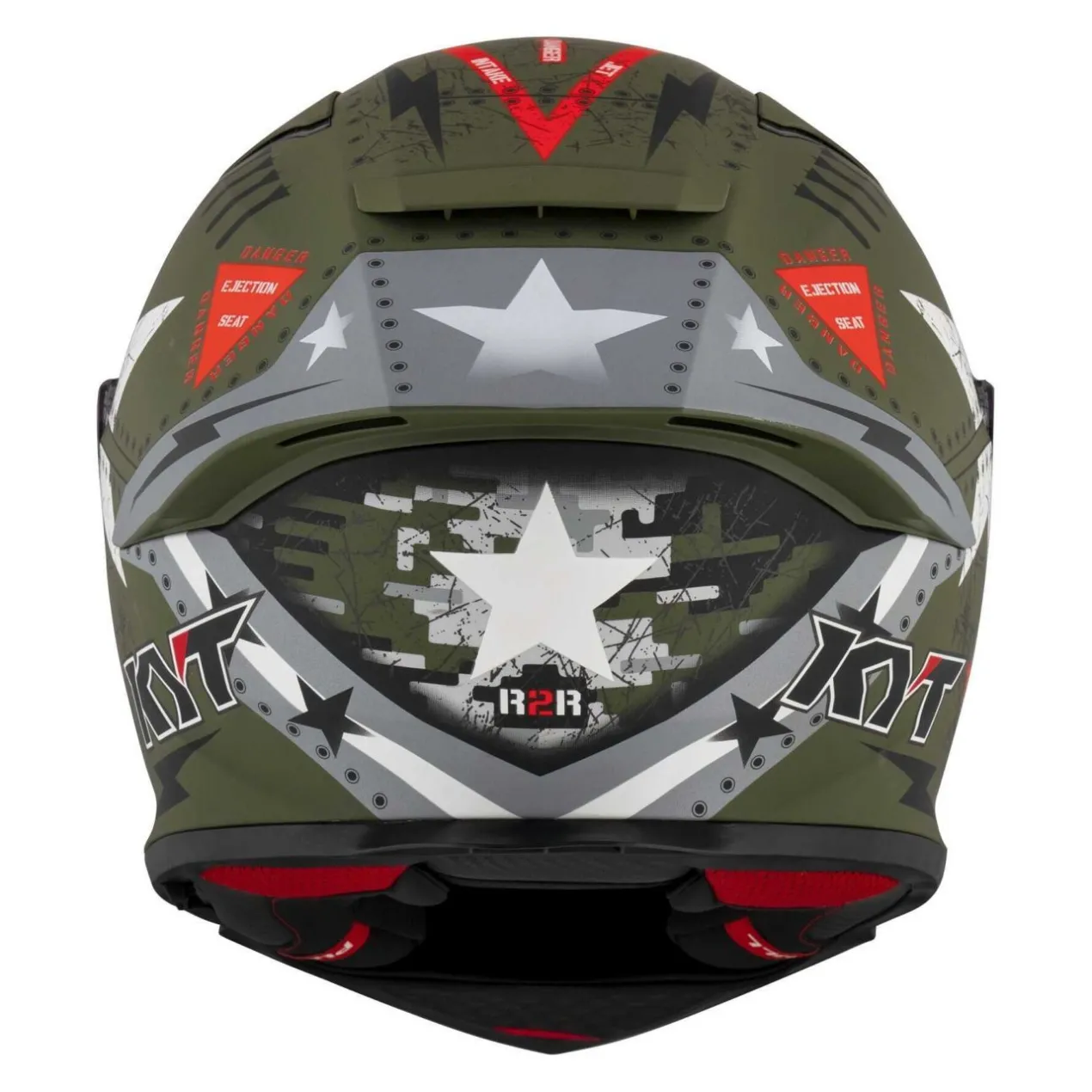 Casco Integrale Kyt R2r Max Assault Matt Army Green