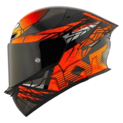 Casco Integrale Kyt Tt-revo Combustion Orange