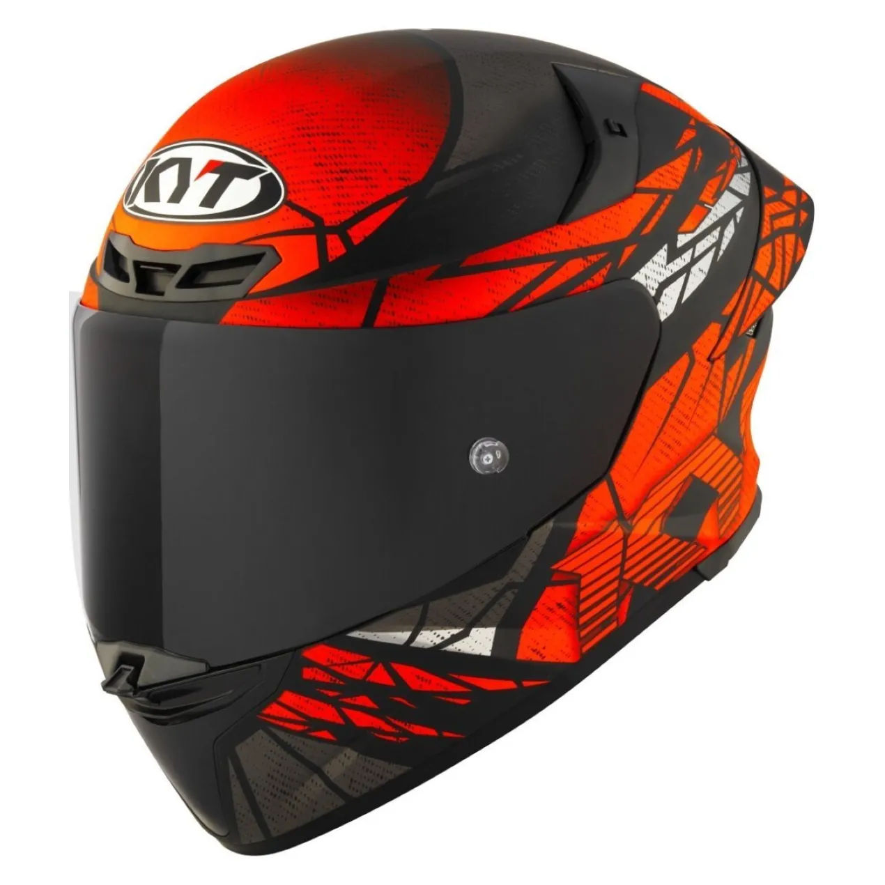 Casco Integrale Kyt Tt-revo Combustion Orange