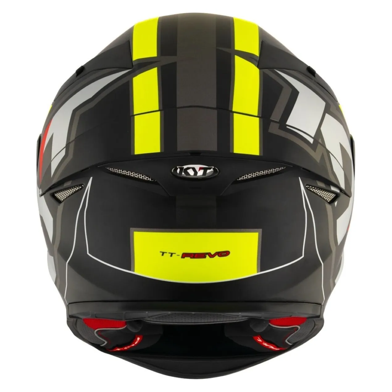 Casco Integrale Kyt Tt-revo Electron Matt Black/ylw