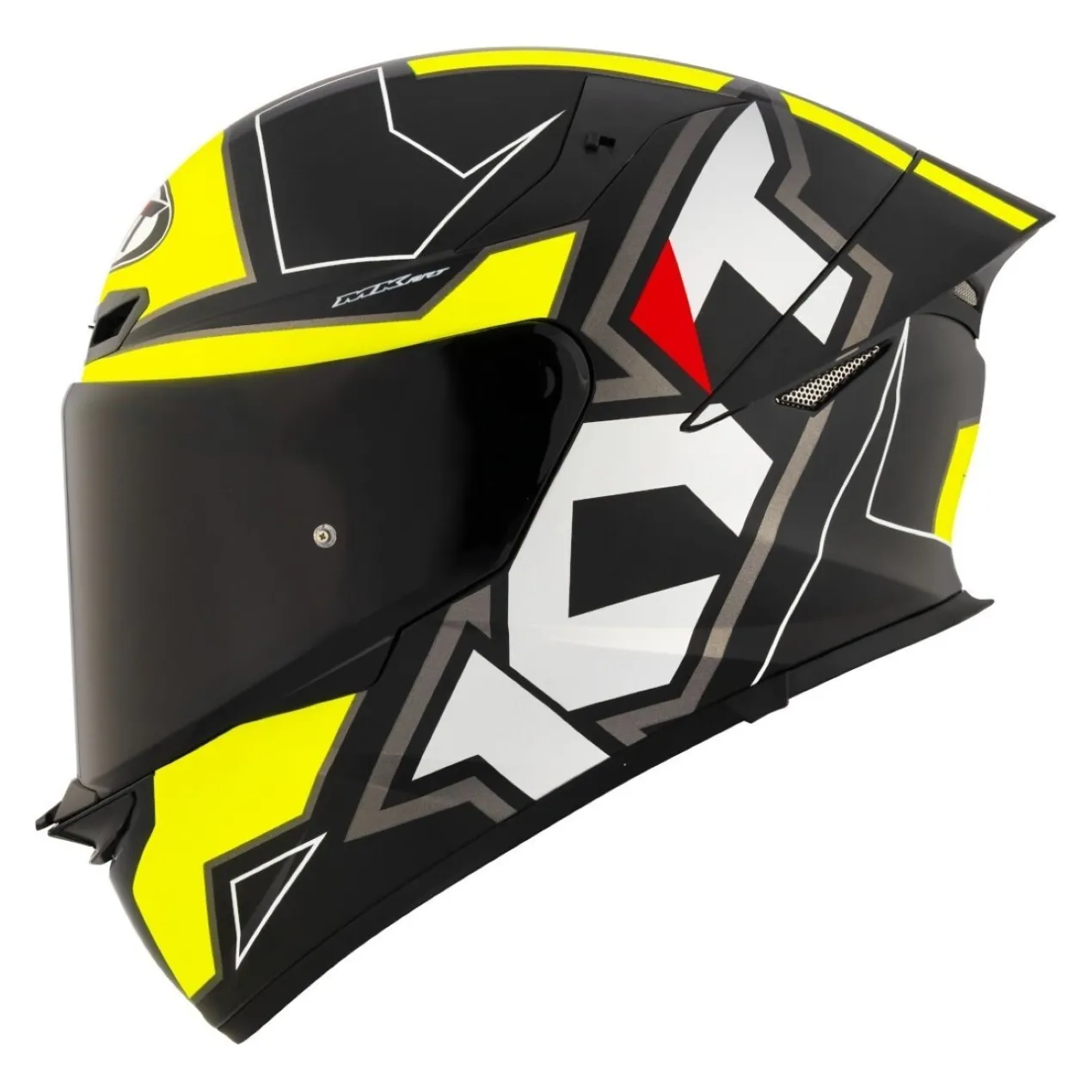 Casco Integrale Kyt Tt-revo Electron Matt Black/ylw