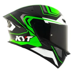 Casco Integrale Kyt Tt-revo Overtech Green Fluo/white