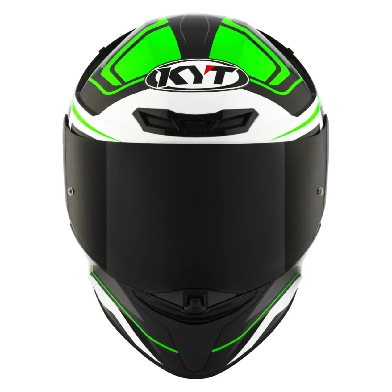 Casco Integrale Kyt Tt-revo Overtech Green Fluo/white