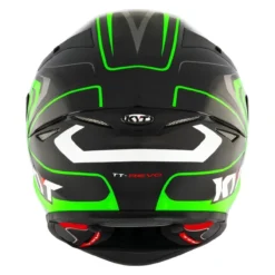 Casco Integrale Kyt Tt-revo Overtech Green Fluo/white