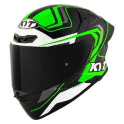 Casco Integrale Kyt Tt-revo Overtech Green Fluo/white