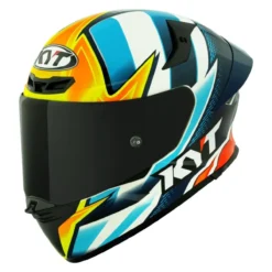 Casco Integrale Kyt Tt-revo Replica Tati Blue/yellow