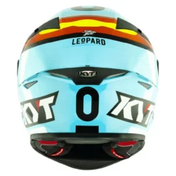 Casco Integrale Kyt Tt-revo Replica Leopard Spainard Light Blue