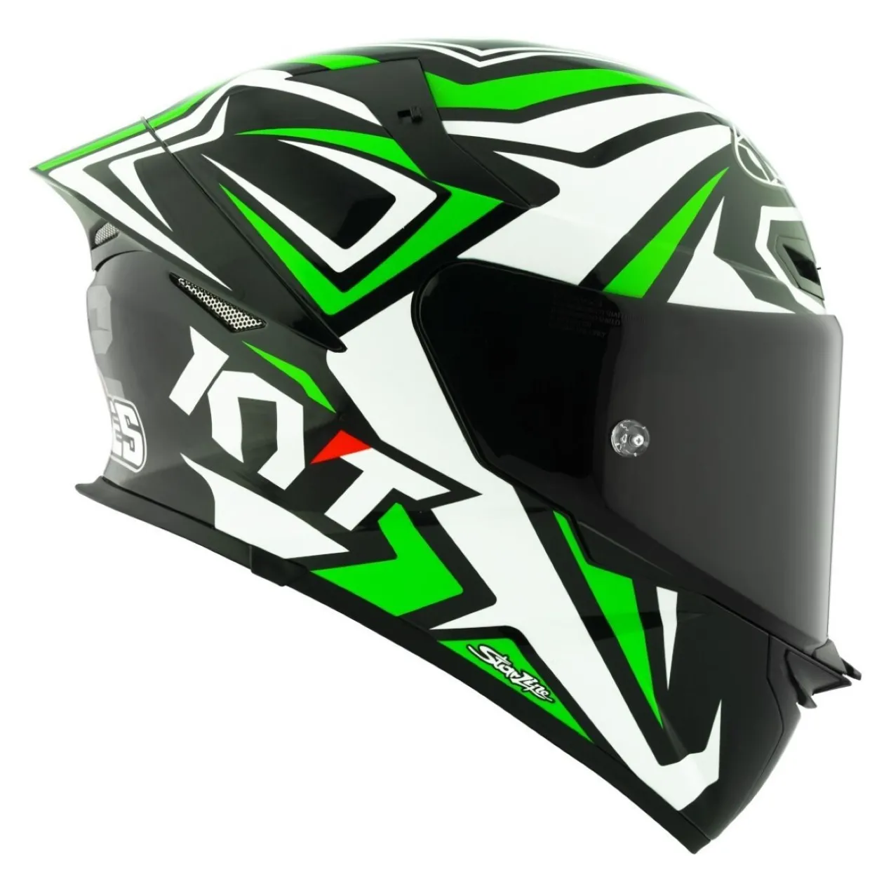 Casco Integrale Kyt Tt-revo Replica Alex Lowes White/green Fluo