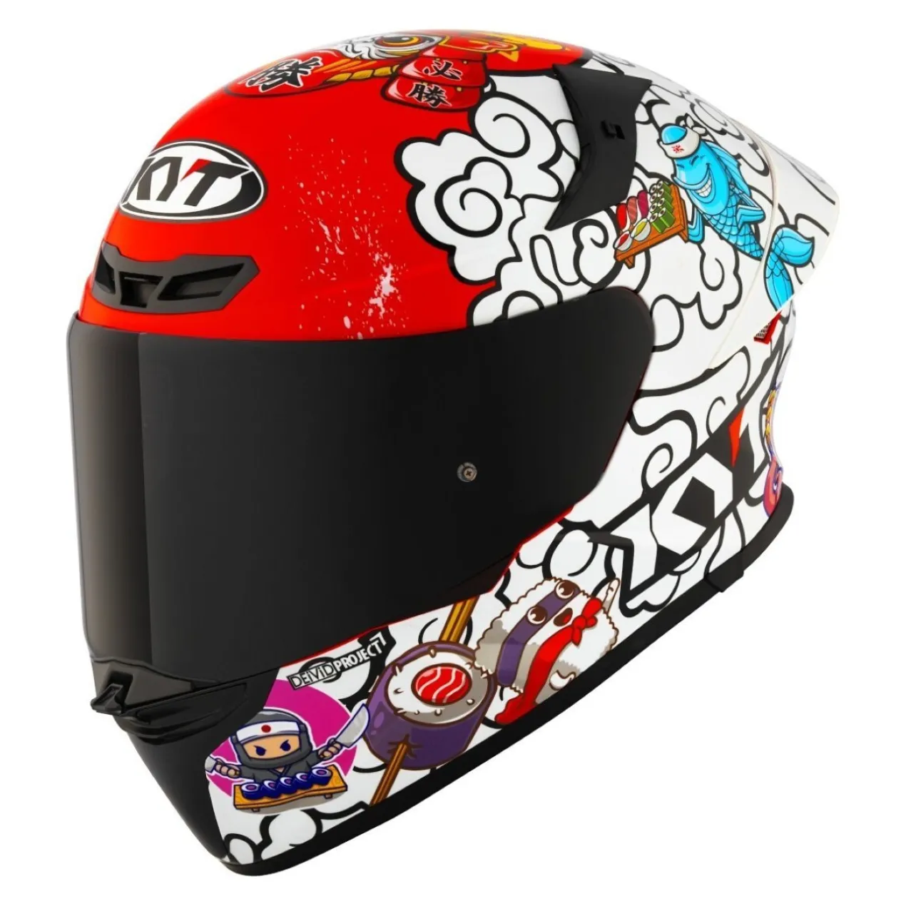 Casco Integrale Kyt Tt-revo Sushi Time Red