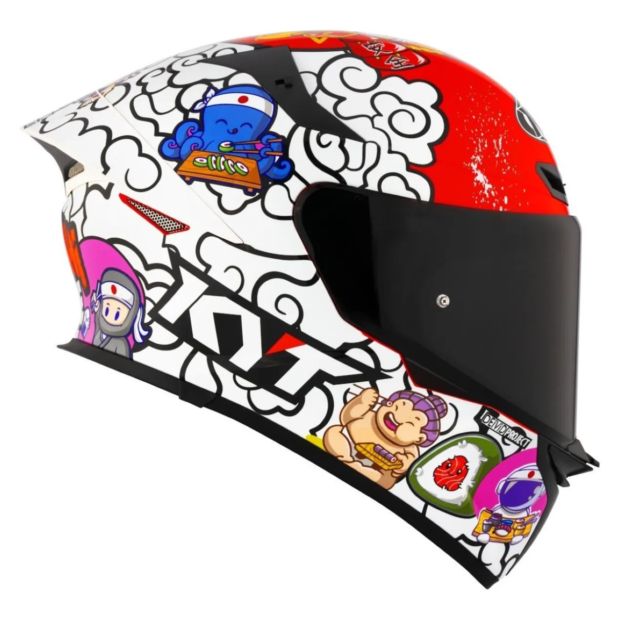 Casco Integrale Kyt Tt-revo Sushi Time Red