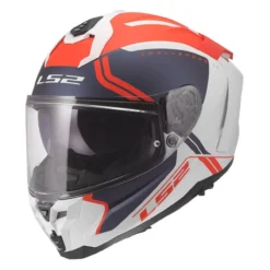 Casco Integrale Ls2 Ff817 Challenger II Titan White Blue Red