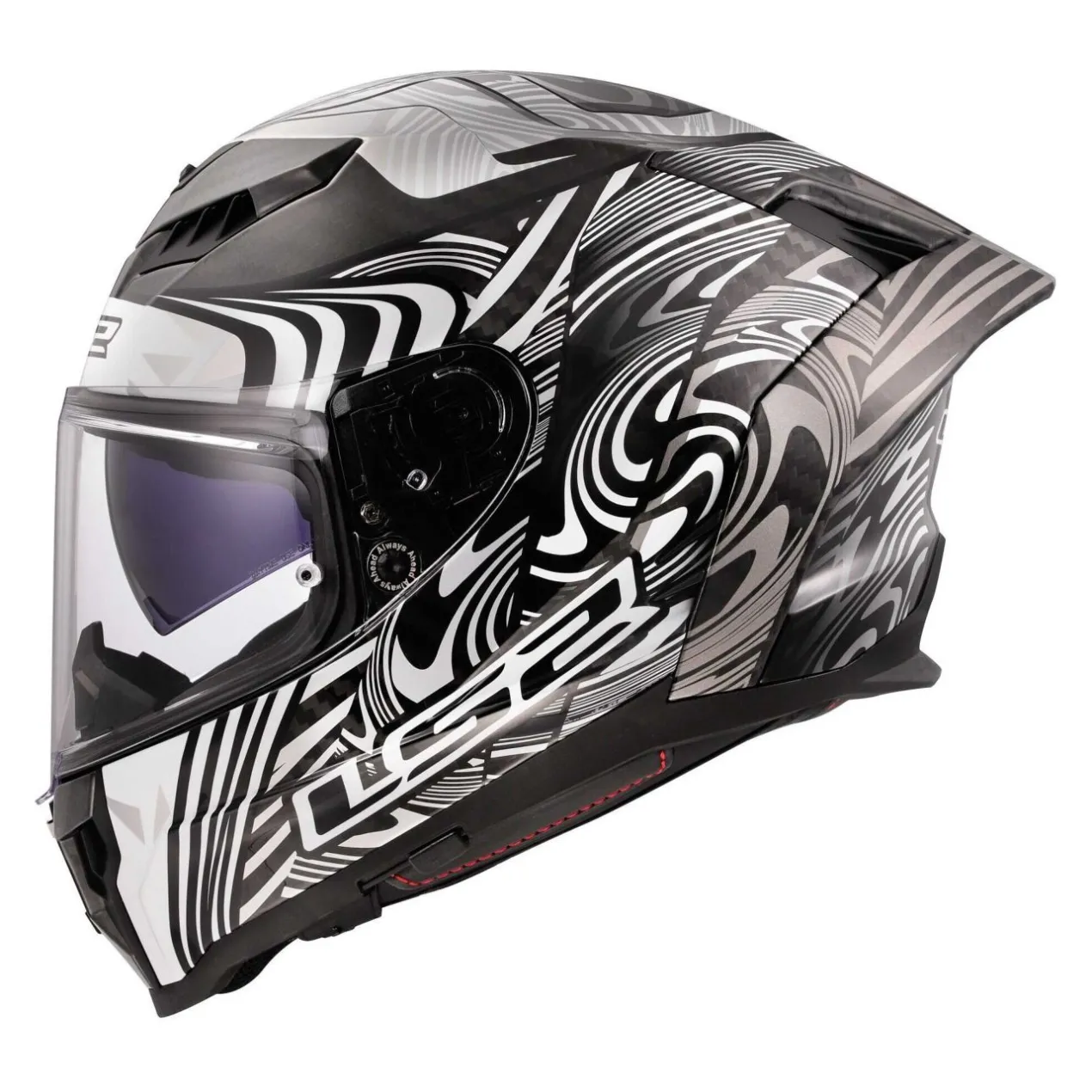 Casco Integrale Ls2 Ff807 Dragon Enthum Silver