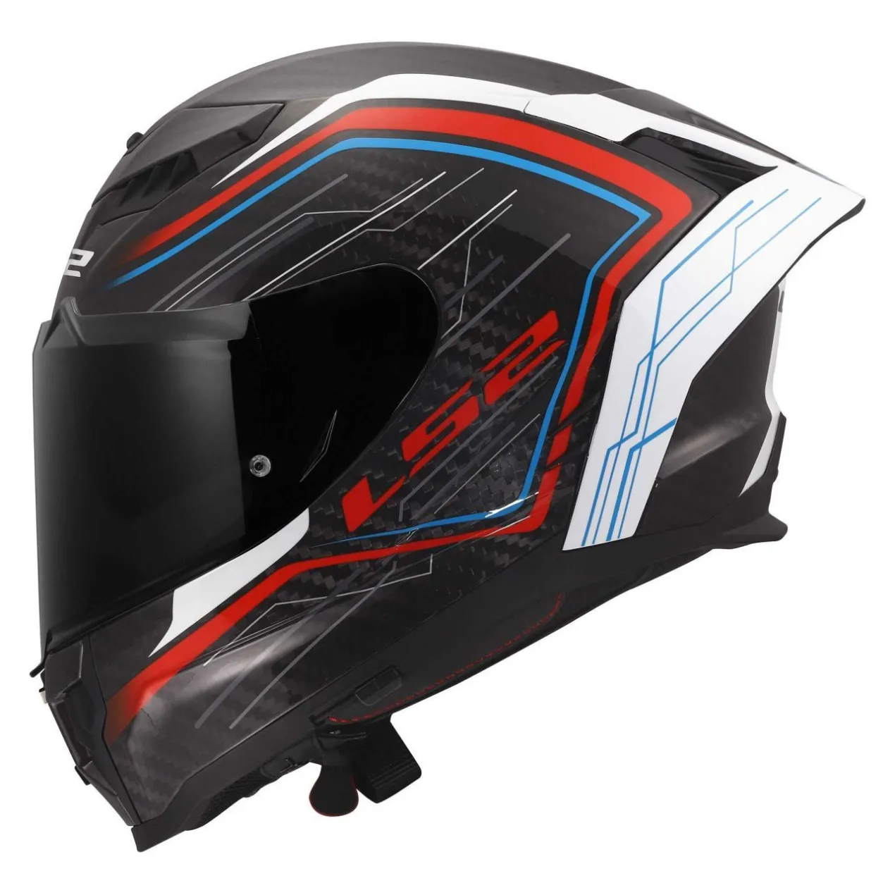 Casco Integrale Ls2 Ff807 Dragon Subic White Blue Red