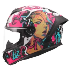 Casco Integrale Ls2 Ff820 Rapid III Cyberg Purple Cyan
