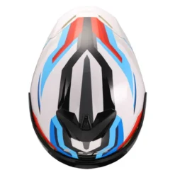 Casco Integrale Ls2 Ff820 Rapid III Hyper White Blue Red