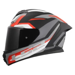 Casco Integrale Ls2 Ff820 Rapid III Hyper Black Red