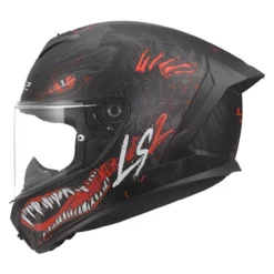 Casco Integrale Ls2 Ff820 Rapid III Kaiju II Black Red White