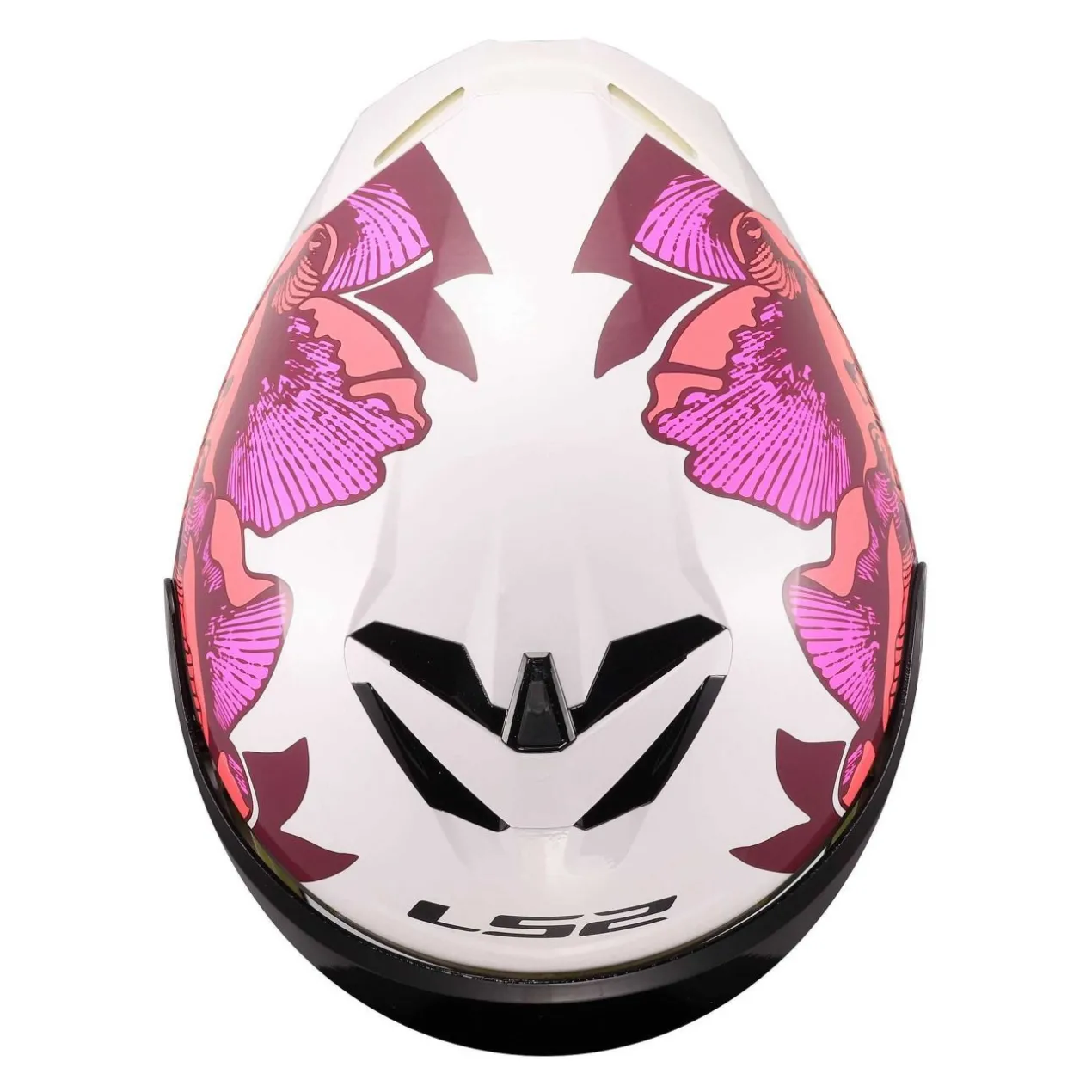 Casco Integrale Ls2 Ff820 Rapid III Poppies II White Pink
